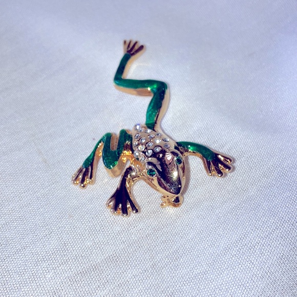 Vintage Tree Frog Brooch - Picture 1 of 3